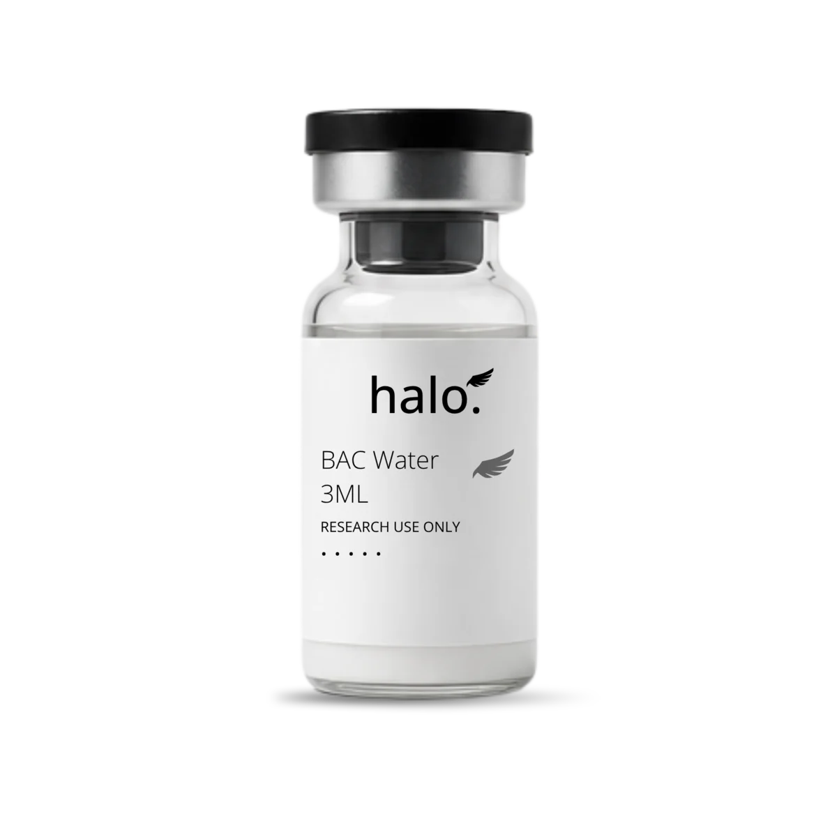 Halo Bac 3ml USP-grade bacteriostatic water vial